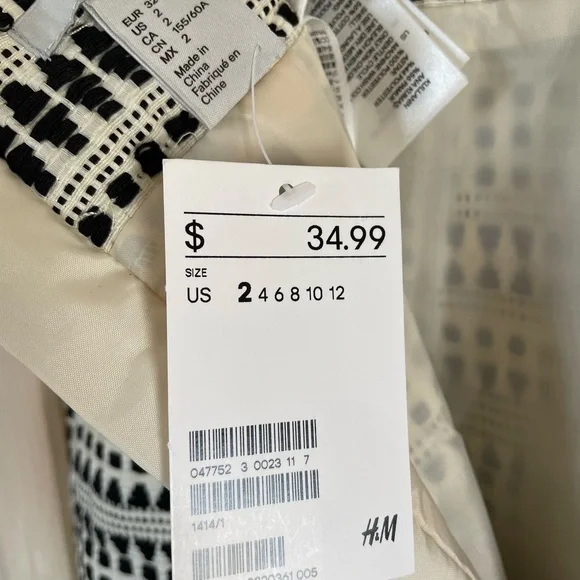 NWT H&M embroidered pencil skirt - Picture 4 of 4